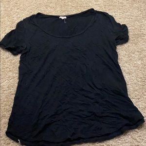 Plain black t shirt